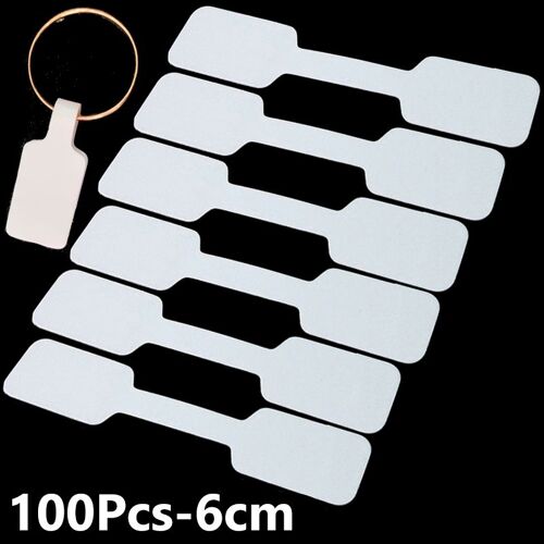 Étiquettes De Prix De Lanière De Bijoux, 100 Pièces/Sac, Étiquette Vierge Imprimée Personnalisée, Or Argent, Affichage D'accessoires De Bijouterie