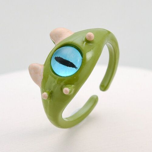 Bague De Couple Ajustable Pour Femme Et Homme, Bijoux De Doigt, Mignon, Chat Noir, Petit Monstre, Mode Antique, Deux Couleurs, Yeux De Chat