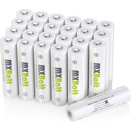 HEUE-Lot De 24 Piles Aaa Rechargeables Nimh 1,2 V 1200 Mah Aaa Avec Faible Auto-Décharge