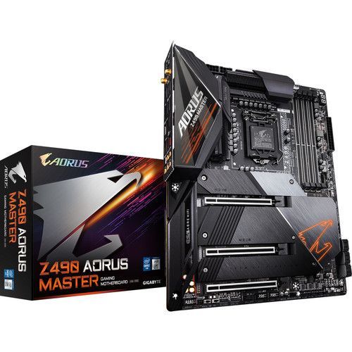 Gigabyte Z490 AORUS MASTER - 1.X - carte-mère - ATX - Socket LGA1200 - Z490 Chipset - USB-C Gen2, USB 3.2 Gen 1, USB 3.2 Gen 2 - 2.5 Gigabit LAN, Bluetooth, Wi-Fi - carte graphique embarquée...