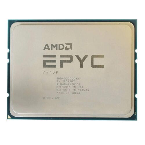 AMD EPYC 7713P 2GHz 64 coeurs 128 filetages 7nm SP3 225W
