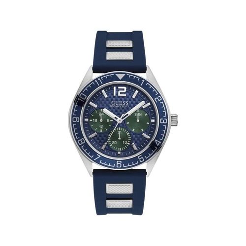 Montre Guess Homme Multifonction Pacific Acier Silicone Bleu W1167g1