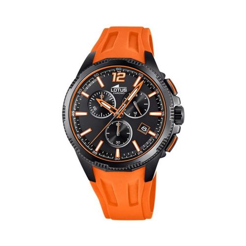 Lotus Montre Homme Chrono Acier Silicone Orange 18591/6