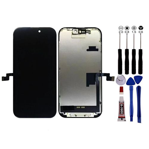 Ecran Pour Iphone 16 Pro Lcd Vitre Tactile Compatible Châssis Kit Outil - Lcd / Noir / Avec Kit Outils
