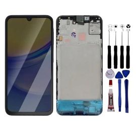 Ecran Pour Samsung Galaxy A15 A155 Châssis Vitre Tactile - Noir - Lcd / Noir / Avec Kit Outils