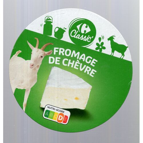 Etiquette De Fromage Fromage De Chèvre Carrefour Classic