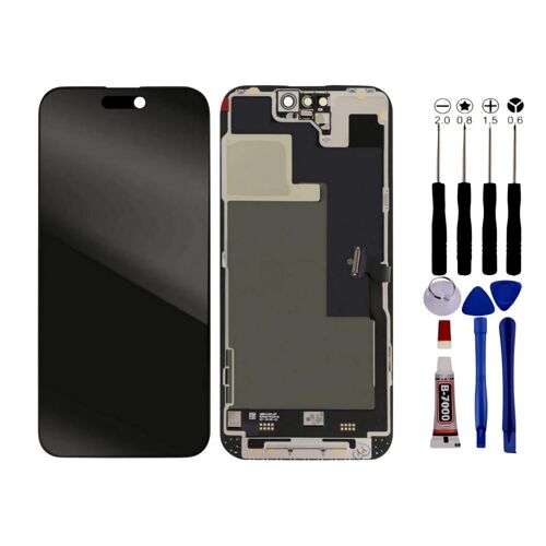 Ecran Complet Iphone 14 Pro Lcd Vitre Tactile Compatible Châssis Kit Outils - Lcd / Noir / Avec Kit Outils