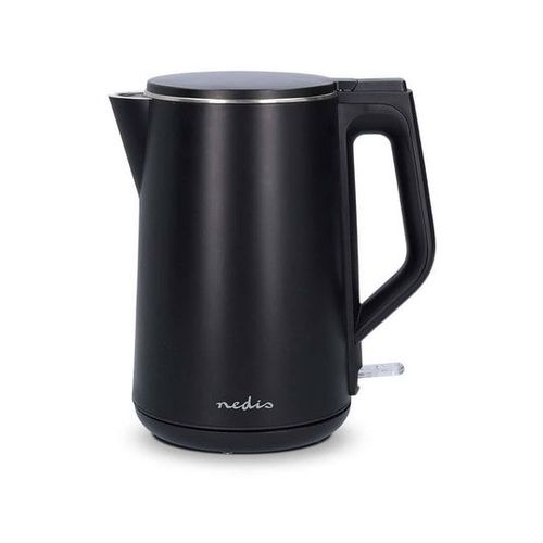 Bouilloire Électrique 1.5l Plastique 2200w Rotatif Avec Contrôleur Strix Nedis Noir