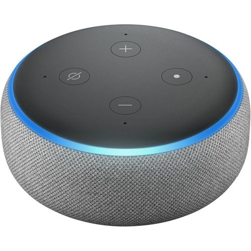 Assistant vocal Amazon Echo Dot (3ème génération) avec Alexa - Tissu gris chiné