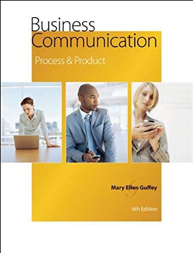 Business Communication: Process And Product