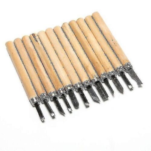 12pcs Diy Sculpture Sur Bois Cutterly Bois Travail Du Bois Outil De Gravure Outils De Coupe Manuelle