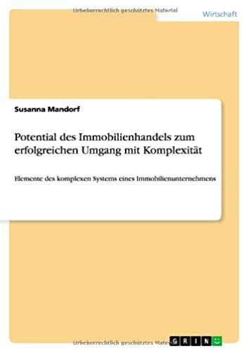 Potential Des Immobilienhandels Zum Erfolgreichen Umgang Mit Komplexität