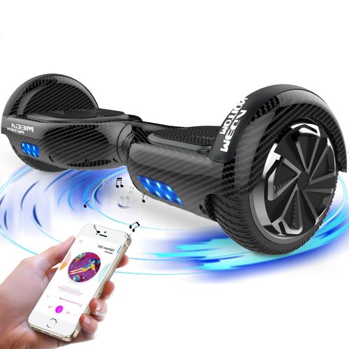 Mega Motion Hoverboard, Overboard 6,5" Et Hoverboard Pour Enfant Auto-Équilibré Avec Led Noir