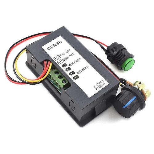 6v-30v 8a Contrôleur de vitesse de moteur DC 6v 12v 24v Pwm Interrupteur de contrôle de vitesse en continu Pilote réglable