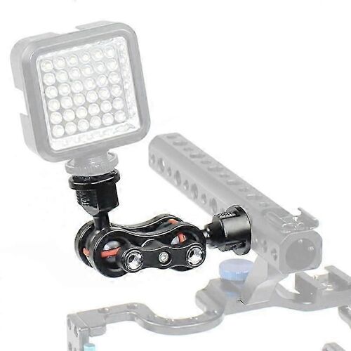 Bras à double rotule Bras rotatif à 360 degrés Bras à rotule Bras de support de cardan de caméra avec vis 1/4 pouce
