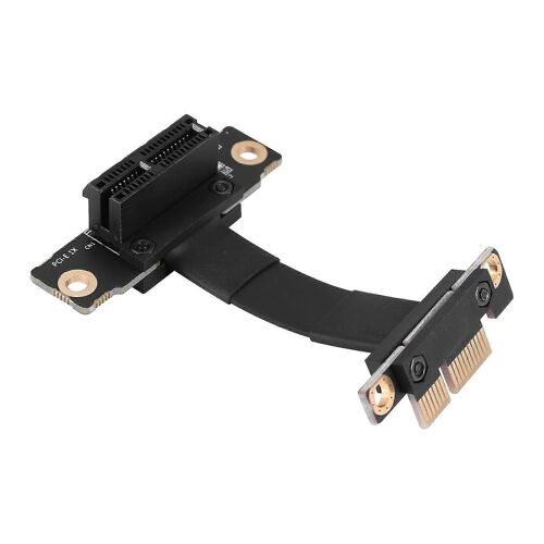 Pcie X1 Riser Câble Double 90 degrés Angle droit Pcie 3.0 X1 à X1 Câble d'extension 8gbps Pci 1x Riser