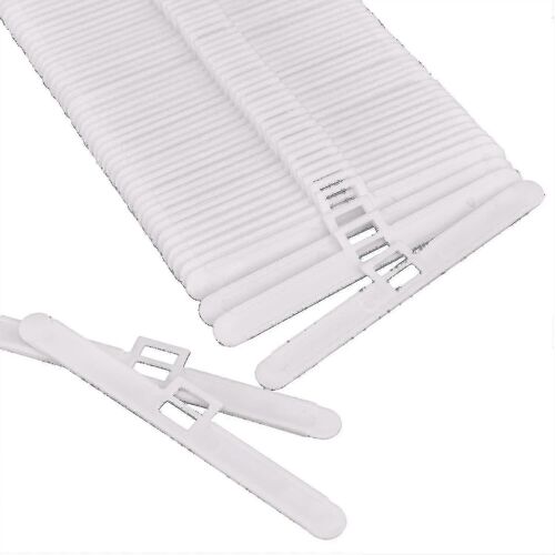50 Pack de crochets supérieurs verticaux à stores compatibles avec les lattes de 127 mm, blanc