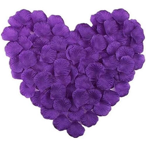 1000pcs Soie Pétales Artificiels De Rose Pour Mariage Fleurs Fête Romantique Nuitviolet Bd-YUHAO