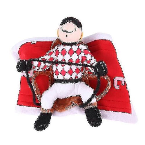 Red Pet Fun Pet Riding Costume De Noël Pet Mignon Vêtements