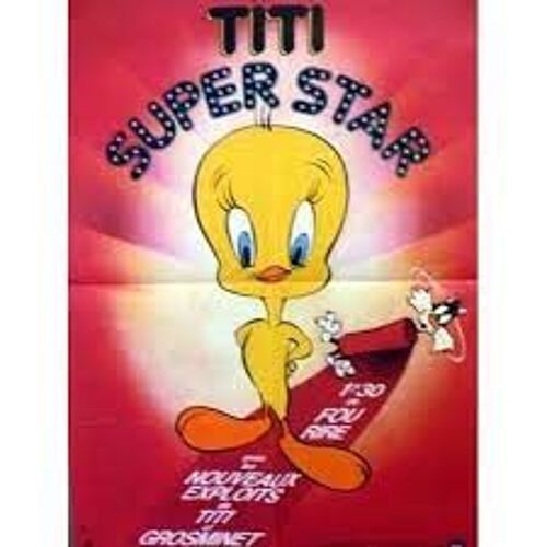 Affiche De Cinéma Pliée (80x60cm) Titi Super Star