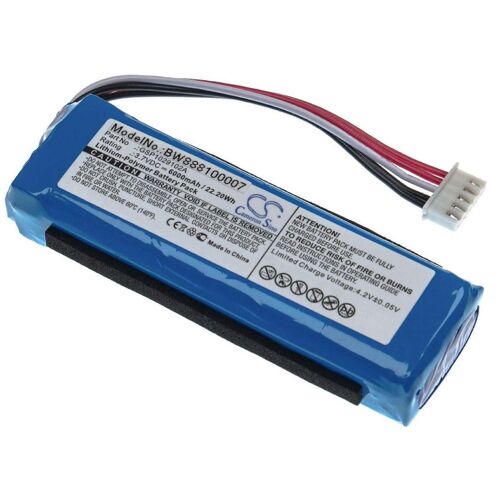 Batterie de remplacement vhbw pour JBL GSP1029102A (version 1) pour haut-parleurs Haut-parleur (6000 mAh, 3,7 V, Li-polymère)
