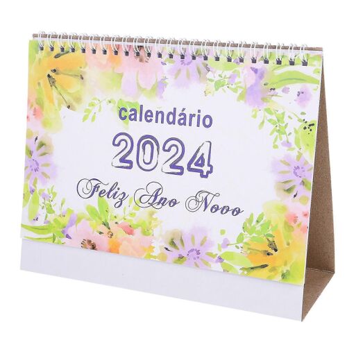 1 Livre De Calendrier De Bureau 2024 Ornement De Décoration De Calendrier De Table Pour L'école De Bureau À Domicile