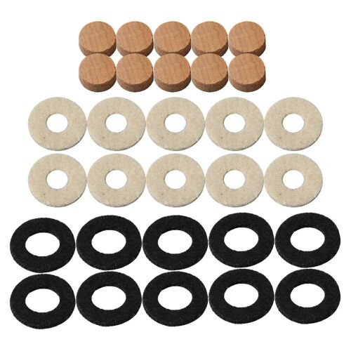 Amélioré Trompette Musicale Cap Feutres Spit Valve Ensembles Multicolore Pièces Lot De 30--