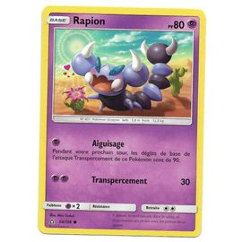 Carte Pokémon - Rapion Pv 80 54/156 - Carte Commune - Soleil Et Lune - Ultra Prisme