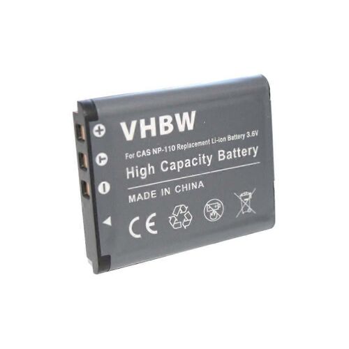 Batterie vhbw compatible avec les appareils photo Casio Exilim Pro EX-F1, EX-ZR50 (750 mAh, 3,6 V, Li-Ion)
