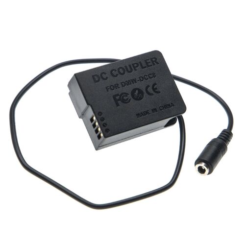 Adaptateur secteur coupleur CC vhbw compatible avec Panasonic Lumix DMC-FZ200, DMC-FZ2000, DMC-FZ200K, DMC-FZ1000, appareil photo numérique, reflex numérique, reflex numérique