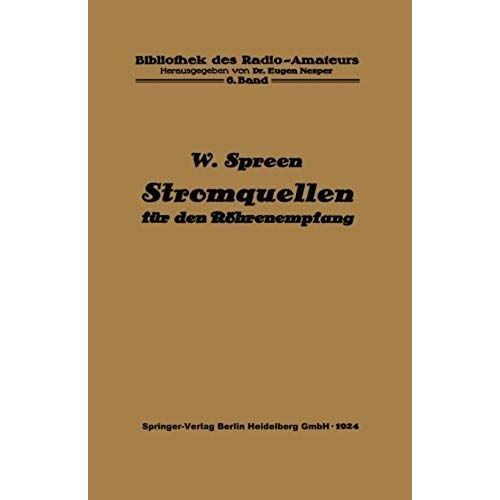 Stromquellen Für Den Röhrenempfang