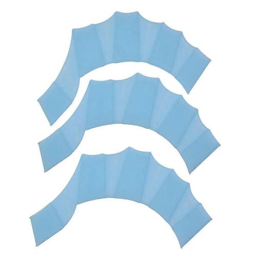 Gants De Natation En Silicone Pour Nageur Nageur Débutant Freestyle Palm Trainer Pour Amateur De Natation Bleu S