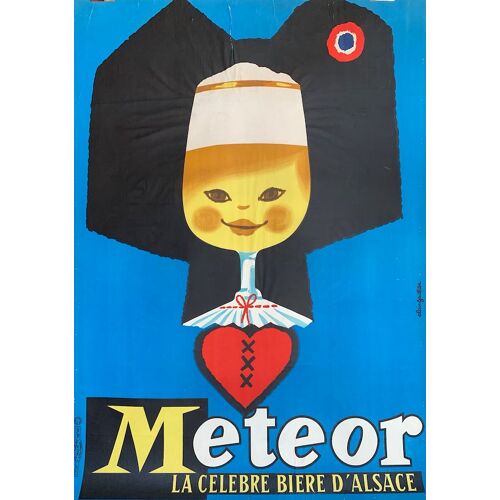 Affiche Météor La Célèbre Bière D'alsace