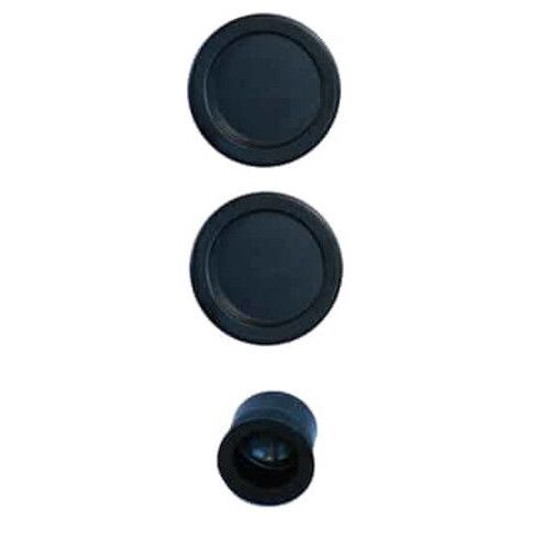 Kit pour porte coulissante noir bec de cane rosace ronde - EUROWALE - NO013