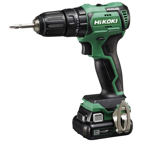 HiKOKI 12V Peak Perceuse-visseuse à percussion sans fil (Brushless) 2 x 4.0Ah, 17/38Nm - DV12DDWHZ