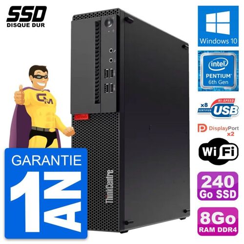 PC Lenovo ThinkCentre M910s SFF Pentium G4400 RAM 8Go SSD 240Go Windows 10 Wifi