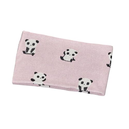 Couverture Maille Bébé Rose Chao Chao - Sauthon Baby Deco