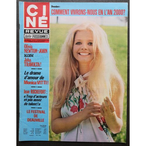 Ciné Revue N° 37 - 1979 : John Travolta - Olivia Newton John - Monica Vitti - Jean Rochefort ....