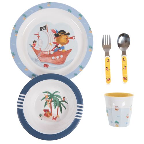 Set Repas 5 Pièces Ile Aux Pirates