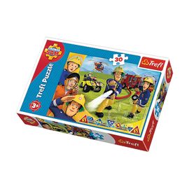 Puzzle Sam Le Pompier - + 3 Ans - 30 Pièces