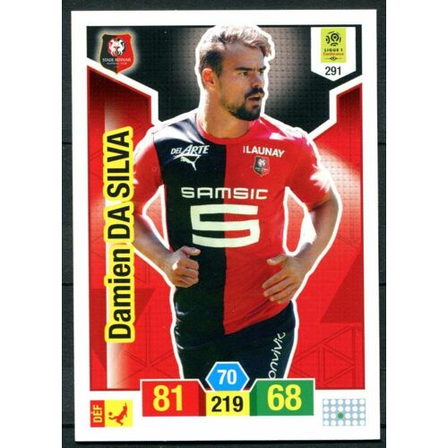 Carte Panini Adrenalyn Xl 2019-2020 N° 291 - Damien Da Silva - Rennes