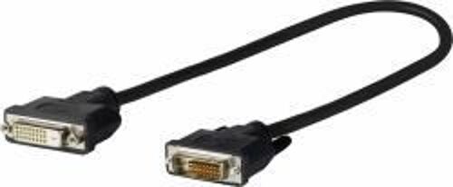 PRO DVI - D 24 + 1 M - F 0,20m DVI Male to DVI Female professional AV, 2560*1600, DVI dual link, triple-shielding, flexible