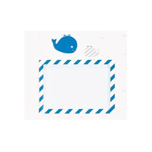 Cadre photos rectangulaire Blue Baleine - Sauthon Baby Deco