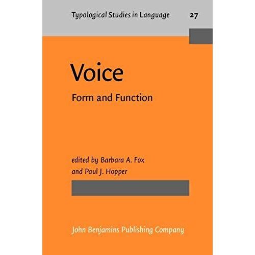 Voice: Form And Function (Typological Studies In Language)