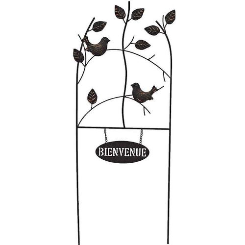 Treillage En Fonte Oiseaux Bienvenue
