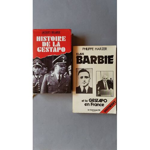 Klaus Barbie - Histoire De La Gestapo - Lot De 2 Livres