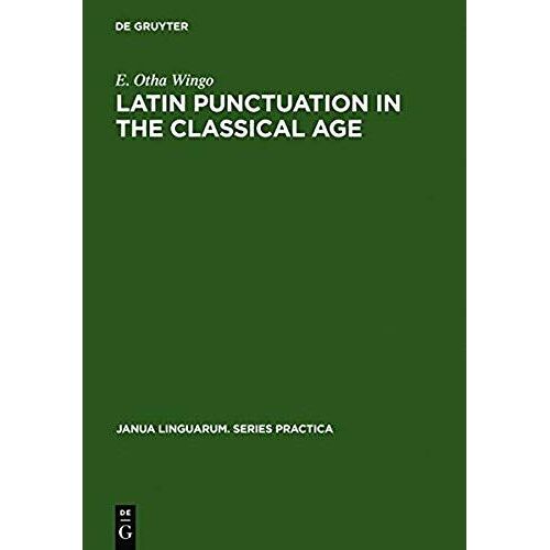 Latin Punctuation In The Classical Age