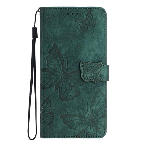 Flip Étui Pour Huawei P10 Pro Papillon Fermeture Magnétique Cuir Pu Portefeuille Titulaire De Fentes Pour Cartes - Vert