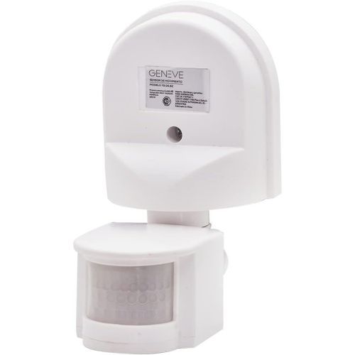 Capteur de mouvement long infrarouge PIR Orientable, adapté à l'intérieur et à l'extérieur (IP44), angle de détection 180 °, détecteur de mouvement, automatisation on/off, économie d'énergie