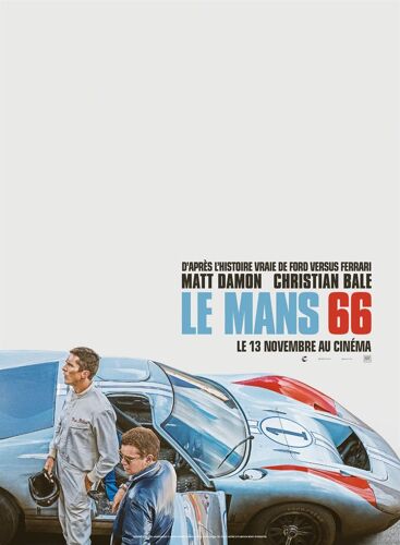 Le Mans 66 (Ford V Ferrari) - Véritable Affiche De Cinéma Pliée - Format 40x60 Cm - De James Mangold Avec Matt Damon, Christian Bale, Jon Bernthal, Tracy Letts, Caitriona Balfe - 2019
